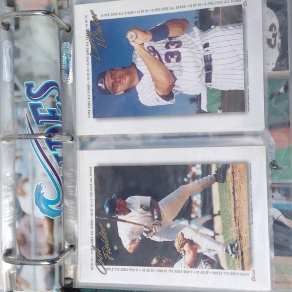 1994 o pee chee Baseball Card Binder withInsert Oversized Player Cards(1-25) - Picture 10 of 13